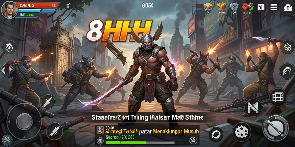 Tampilan gameplay 8HHH yang menarik dan penuh strategi.