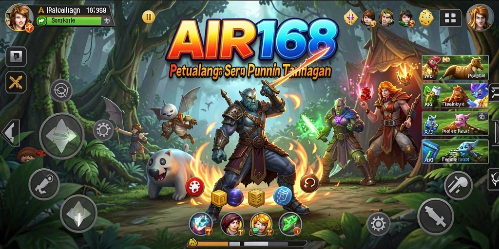 Screenshot gameplay AIR168 yang menampilkan eksplorasi petualangan seru.