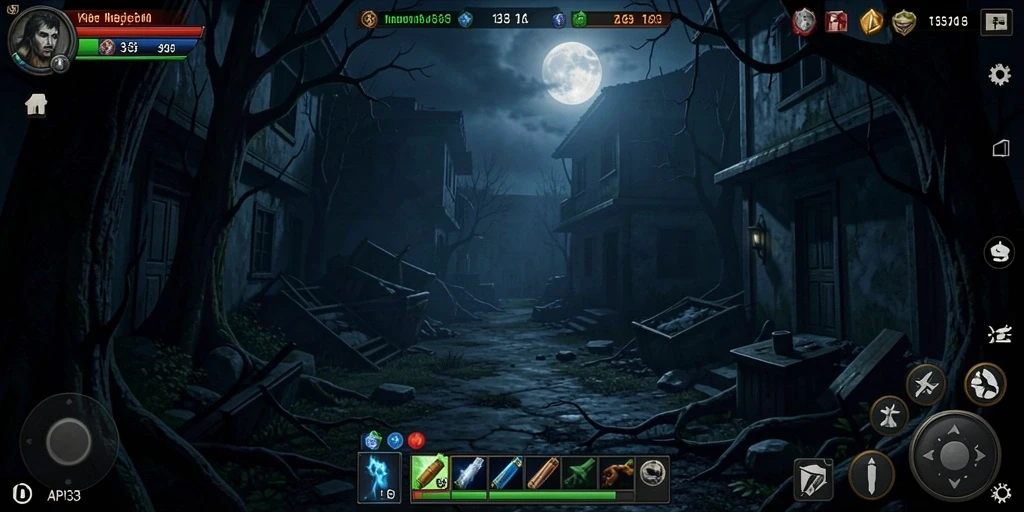 Screenshot menunjukkan momen menegangkan dalam gameplay API33.