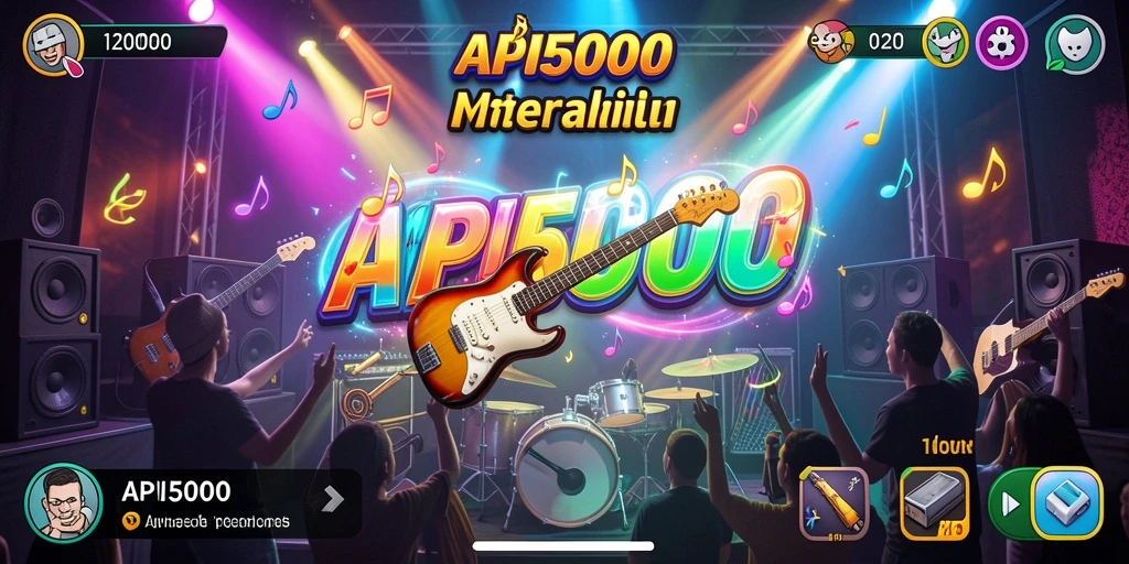 Tangkapan layar gameplay API5000 menampilkan pengguna yang bersenang-senang dengan musik.