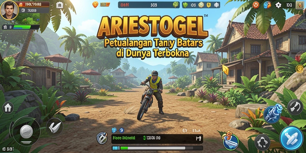 Tampilan interaksi pemain dengan dunia yang kaya dalam ARIESTOGEL.