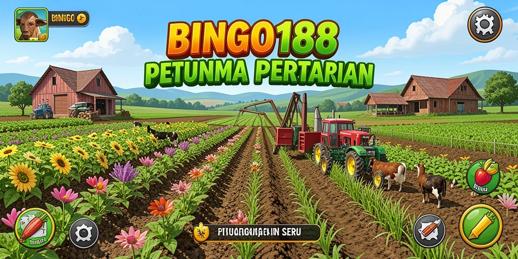 Screenshot gameplay BINGO188 menampilkan petualangan bertani yang seru.