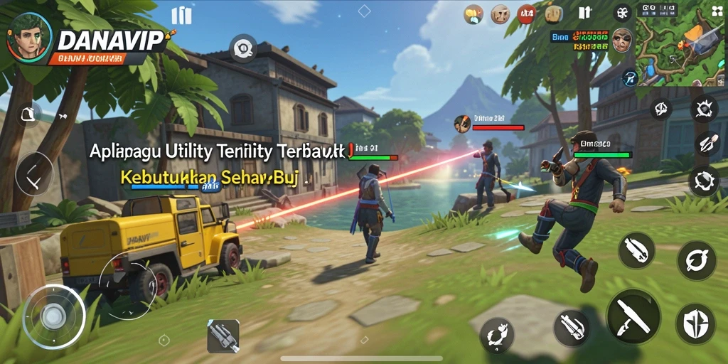 Tampilan antarmuka aplikasi DANAVIP yang modern dan user-friendly.