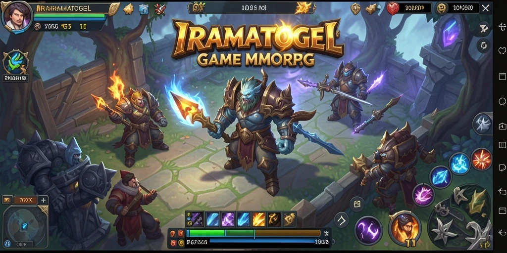 Screenshot utama menunjukkan aksi seru dalam gameplay IRAMATOGEL dengan grafis memukau.