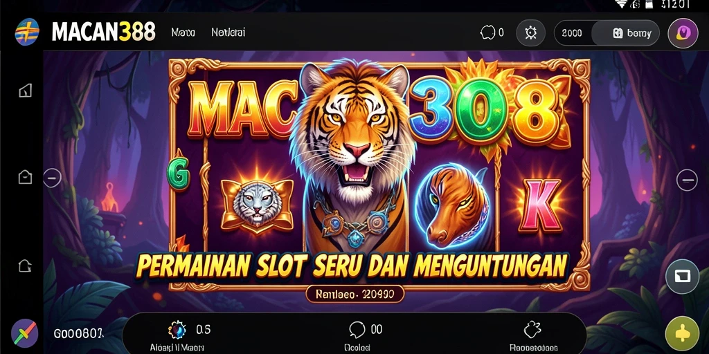 Screenshot utama MACAN388 menampilkan gameplay slot yang mengasyikkan.