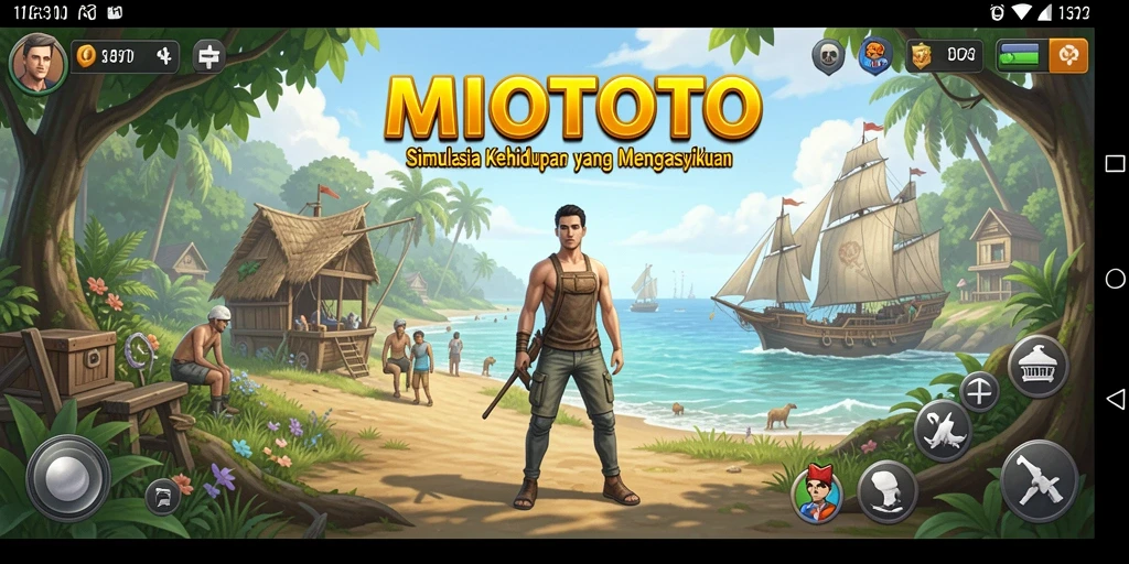 Tampilan gameplay MIOTOTO yang menarik dan interaktif.