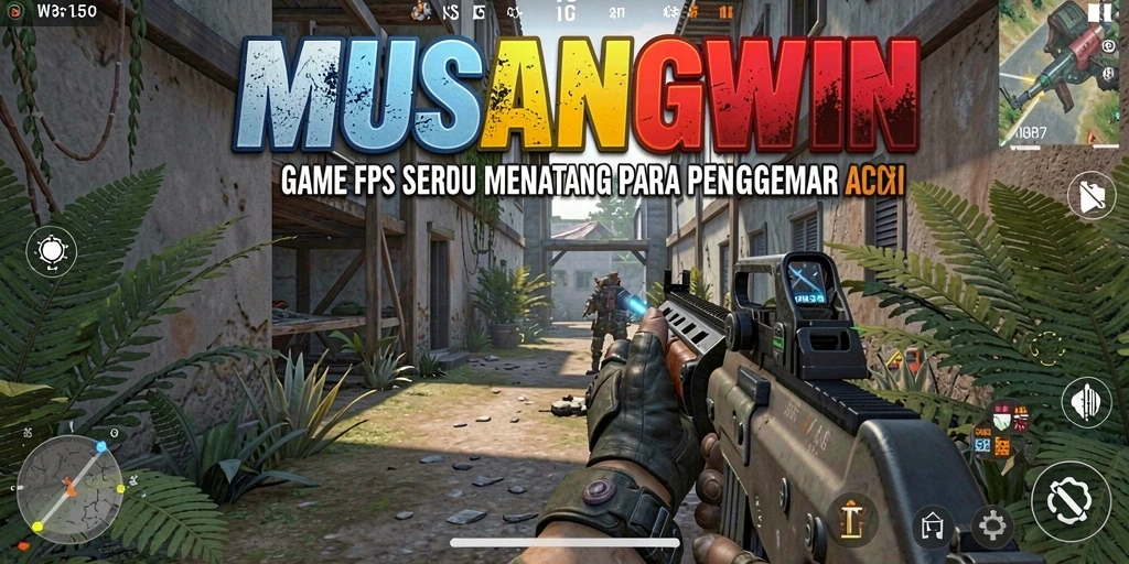 Tangkapan layar dari aksi gameplay seru di MUSANGWIN dengan intensitas FPS.