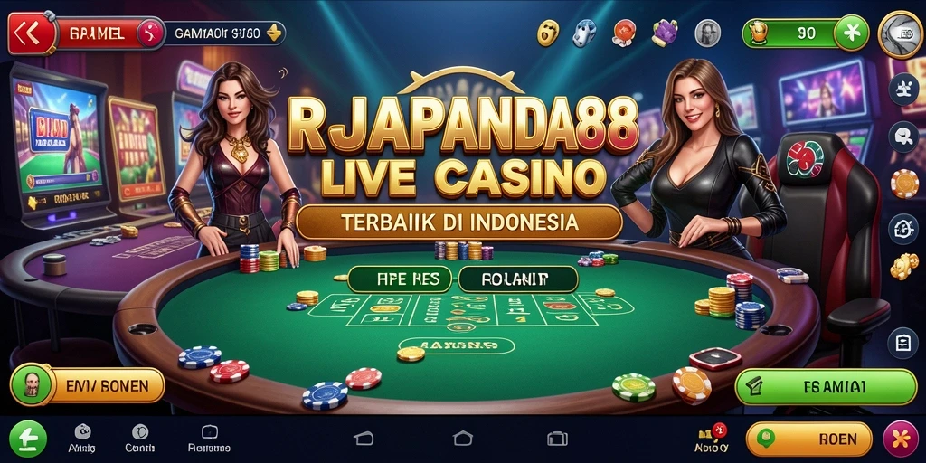 Tampilan gameplay interaktif dari RAJAPANDA88 Live Casino.