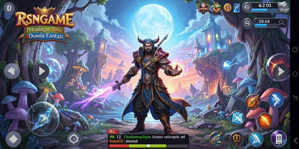 Tangkapan layar RSNGAME menampilkan petualangan fantastis dengan grafis yang memukau.